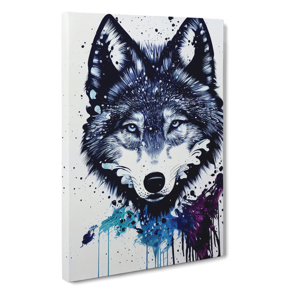 Alpen Home Painted Wolf No 2 Graphic Art Wayfair Co Uk